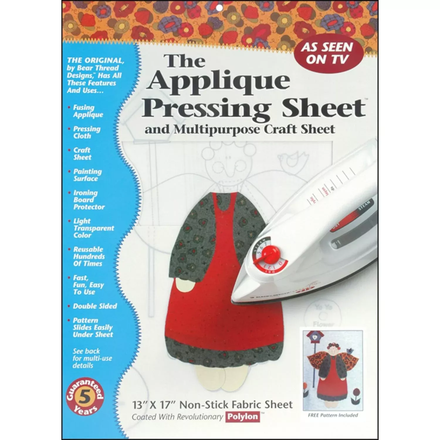 Applique Pressing Sheet - 13" x 17"