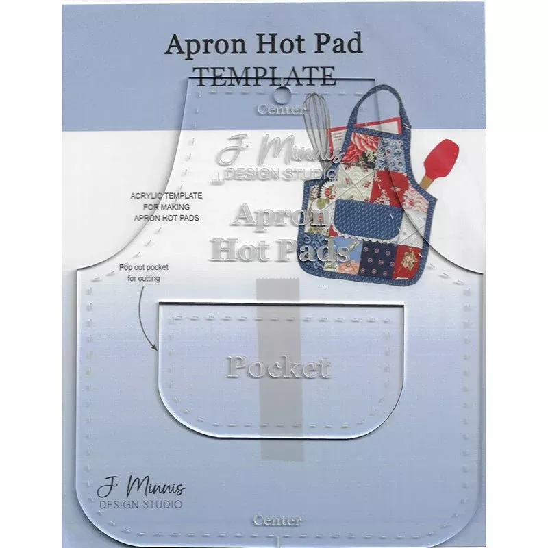 Apron Hot Pads Acrylic Template by J. Minnis Designs