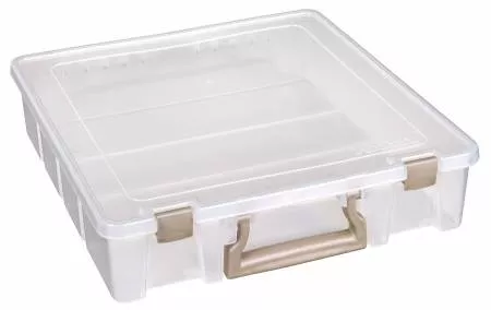 Art Bin Single Compartment Super Satchel Box Clear