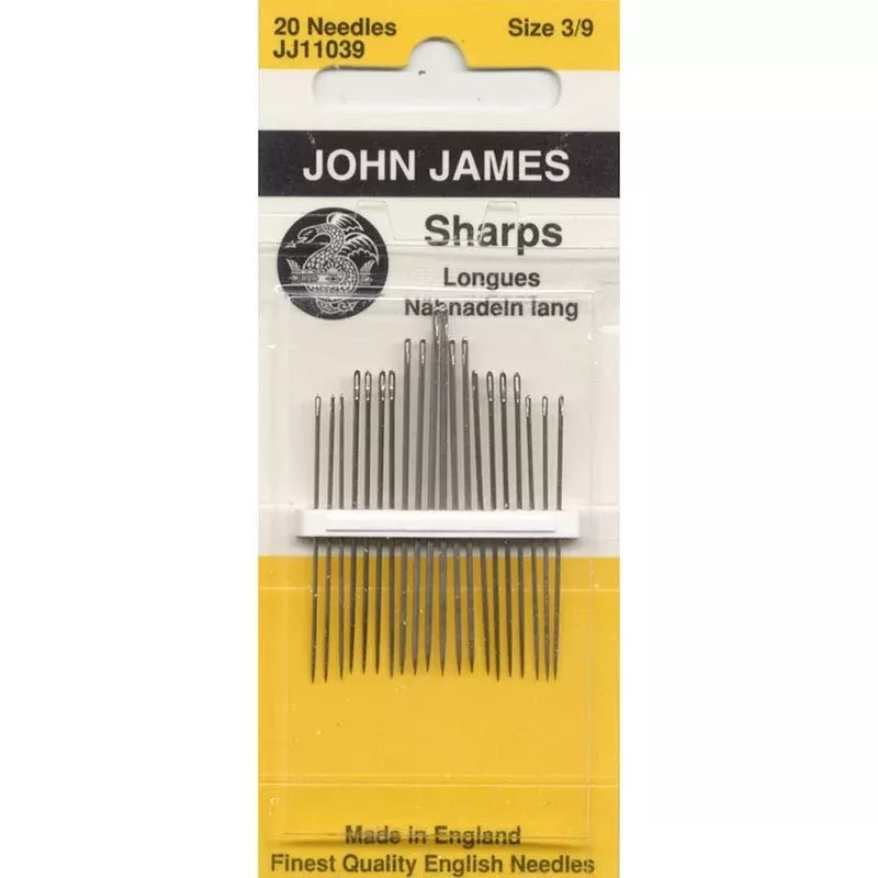 Assorted Sharps Needles Size 3/9 by John James