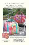 Aunties Two Weekend Duffle Pattern with Stays AT645 ^