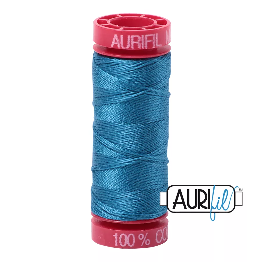 Aurifil 12wt col. 1125 Medium Teal 54yds
