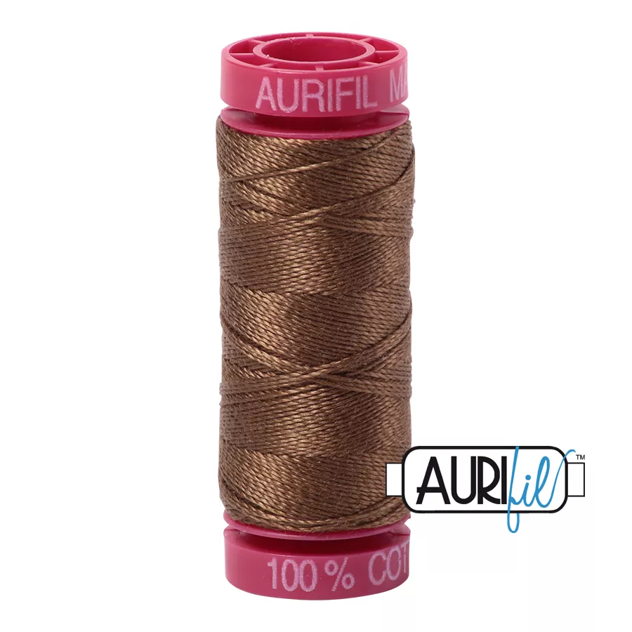Aurifil 12wt col. 1318 Dark Sandstone 54yds