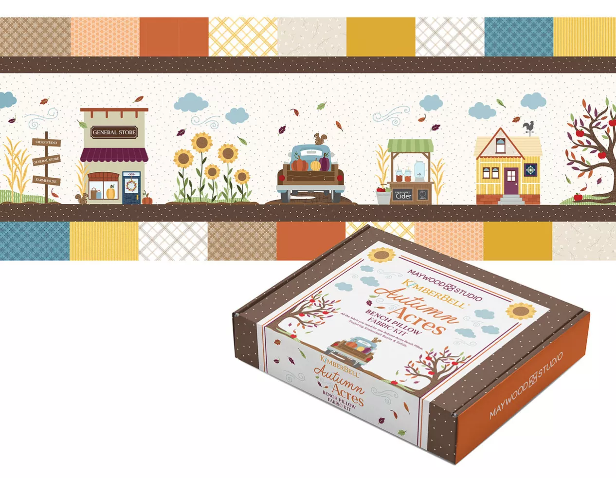 Autumn Acres Bench Pillow FABRIC KIT