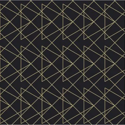 Autumn Skye Triangle Geometric Black Digital Print SBF922103525AM ^