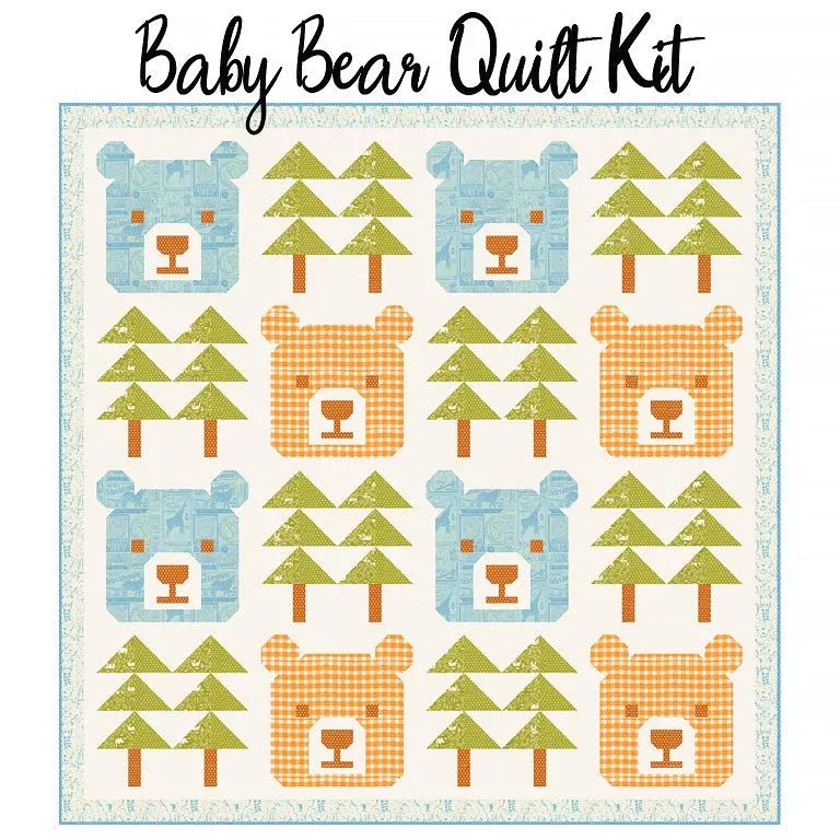 Baby Bear Quilt Kit with Animal Park Fun from Moda
