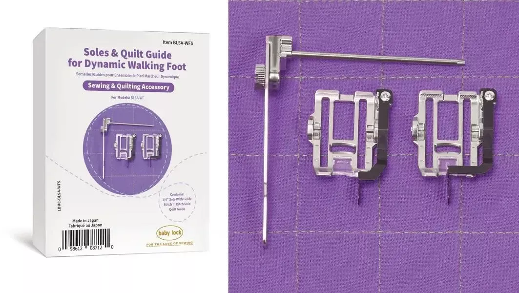 Baby Lock Sewing Machine Soles & Quilt Guide for Dynamic Walking Foot