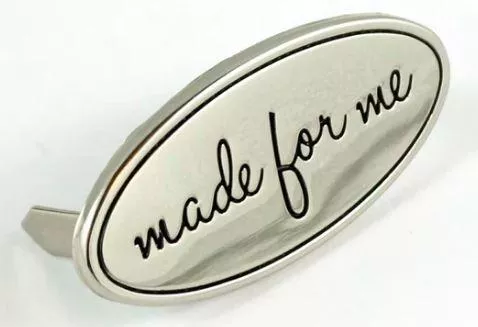 Bag Label "Made for Me" Nickel Finish - Emmaline Bags - EBLBL-6NL