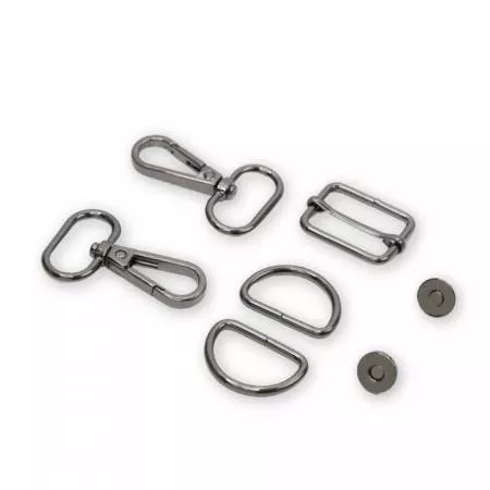 Basic Hardware Kit Level 4 1in Gunmetal