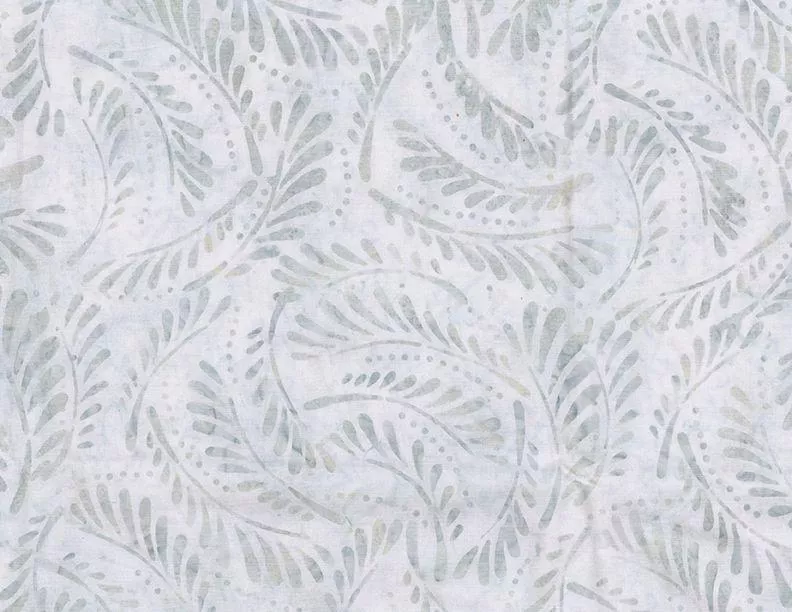 Batavian Batiks by Wilmington Batiks - Ferns Cream/Blue 22277-149