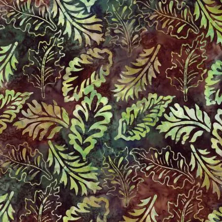Batiks Canopy : Peridot Fern - #BT23430-325 - Riley Blake