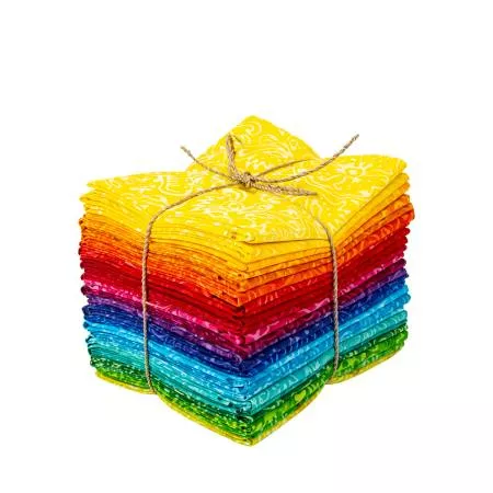 Batiks : Rainbow Fat Quarter Bundle, 24pcs - #FQ-21701-24 - Riley Blake