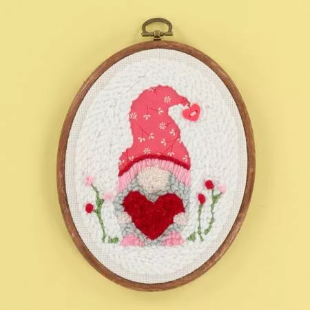 Be My Gnomie Punch Needle Embroidery Kit