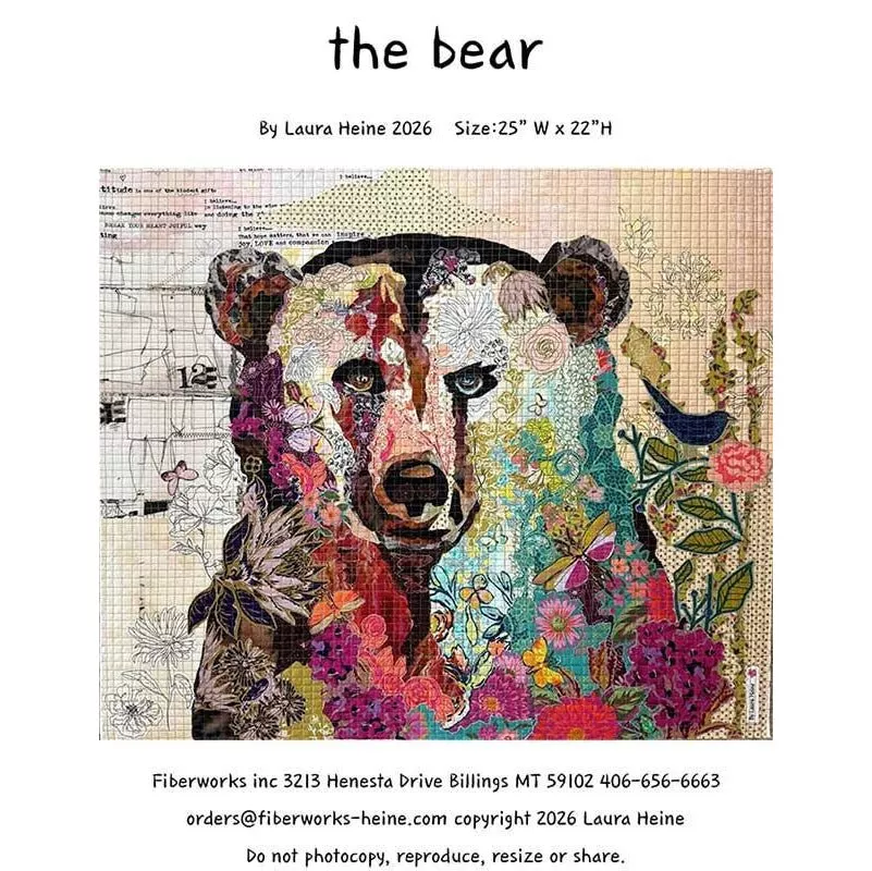 The Bear Collage Pattern from Fiberworks Inc