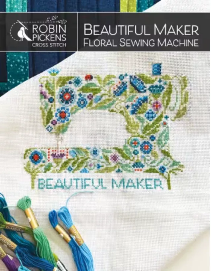 Beautiful Maker Floral Sewing Machine