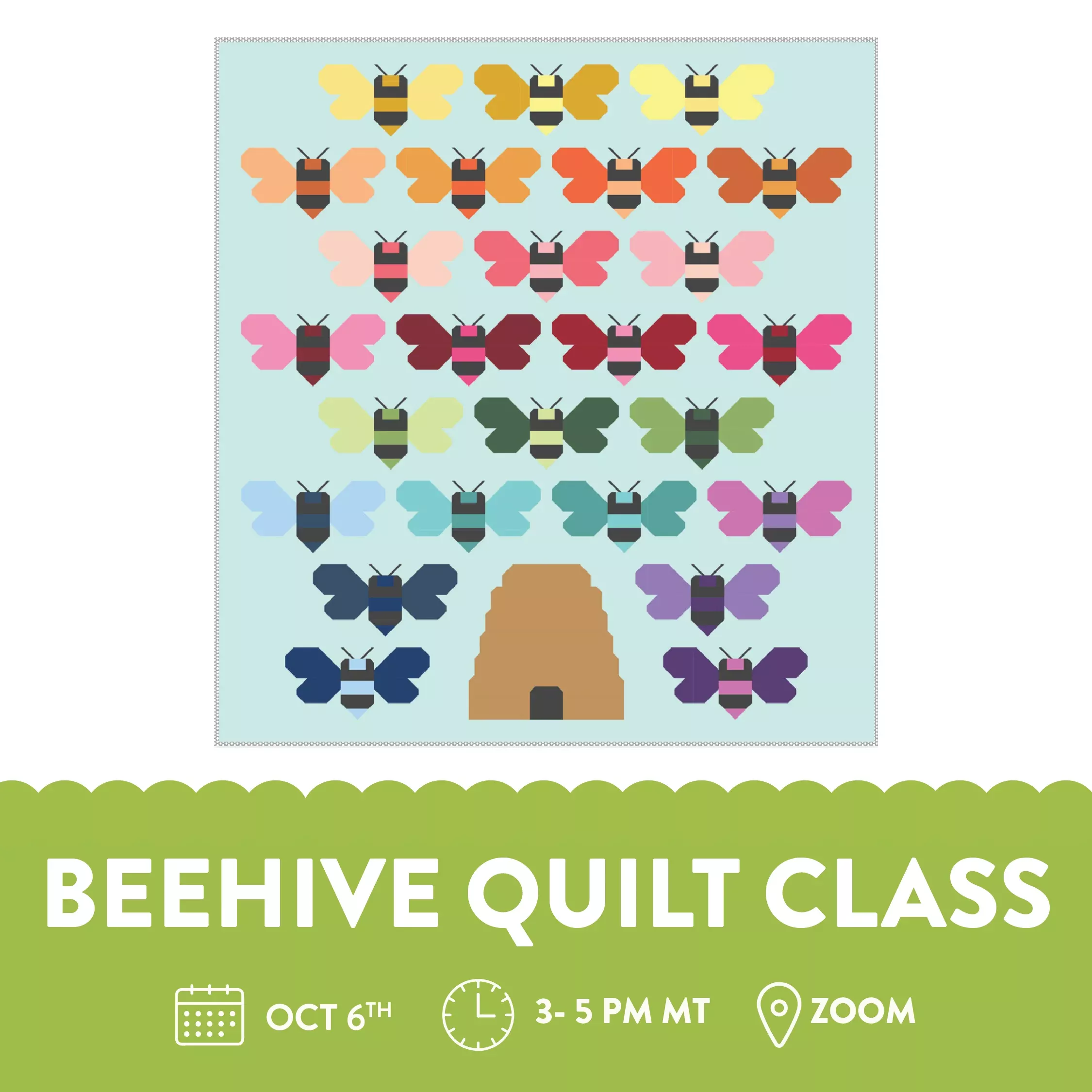 Beehive Quilt Class Online (REPLAY)