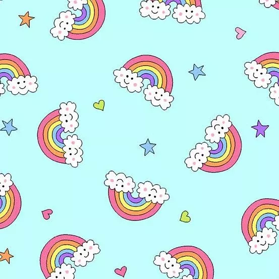 AND Believe A-9904-LB Light Blue - Cotton Fabric