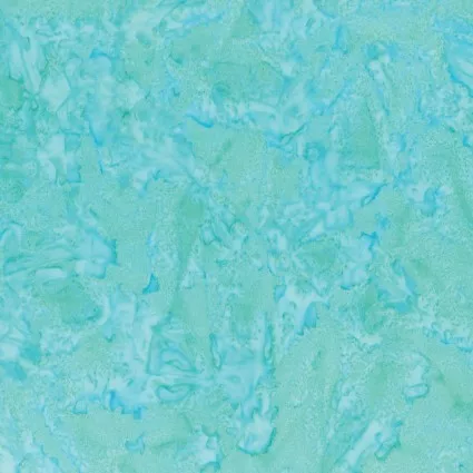 Benartex Batik Bali Sorbet Shaved Ice Blue Hawaiin 09183-54 ^