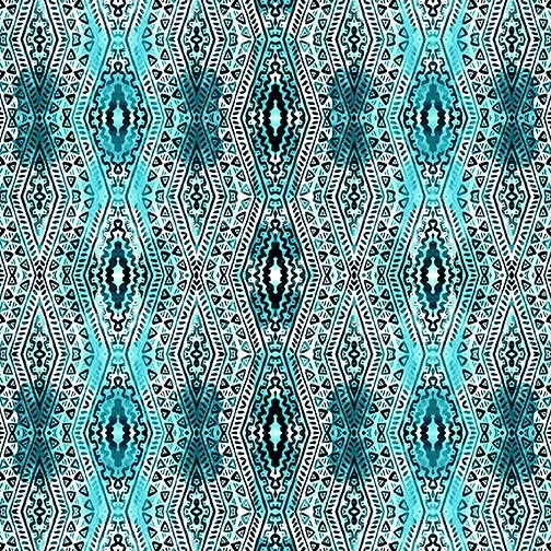 Benartex Color Your World With Horses 9433-83 Blanket of Colors Teal ^