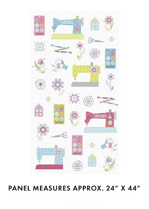 Benartex Stitch Garden Panel ONLINE PURCHASE ONLY