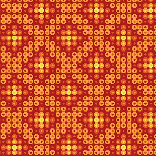 Benartex Stitchy Crossweave Tangerine Fabric ONLINE PURCHASE ONLY