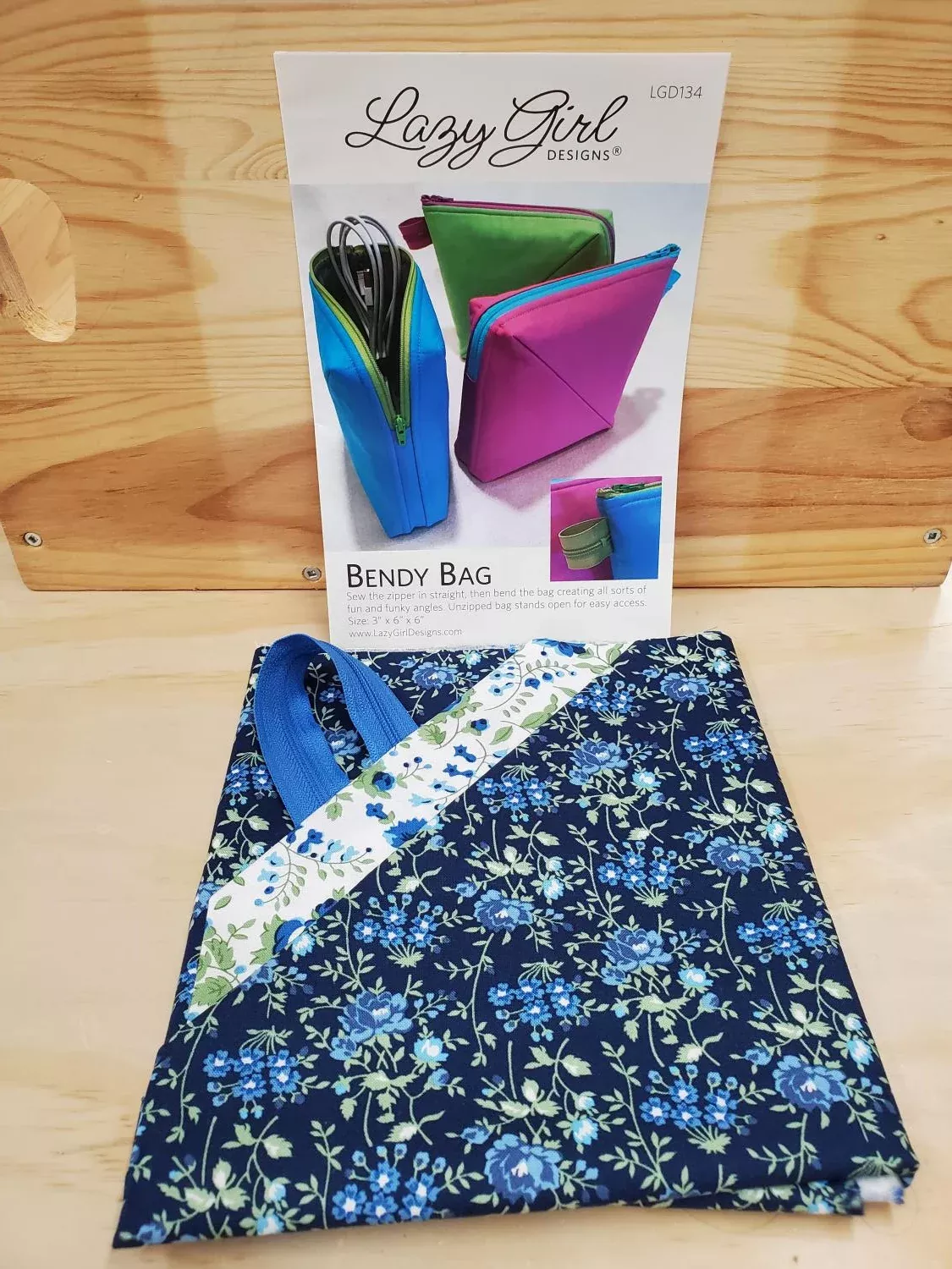 Bendy Bag Blueprint Blue KIT - 3" x 6" x 6"