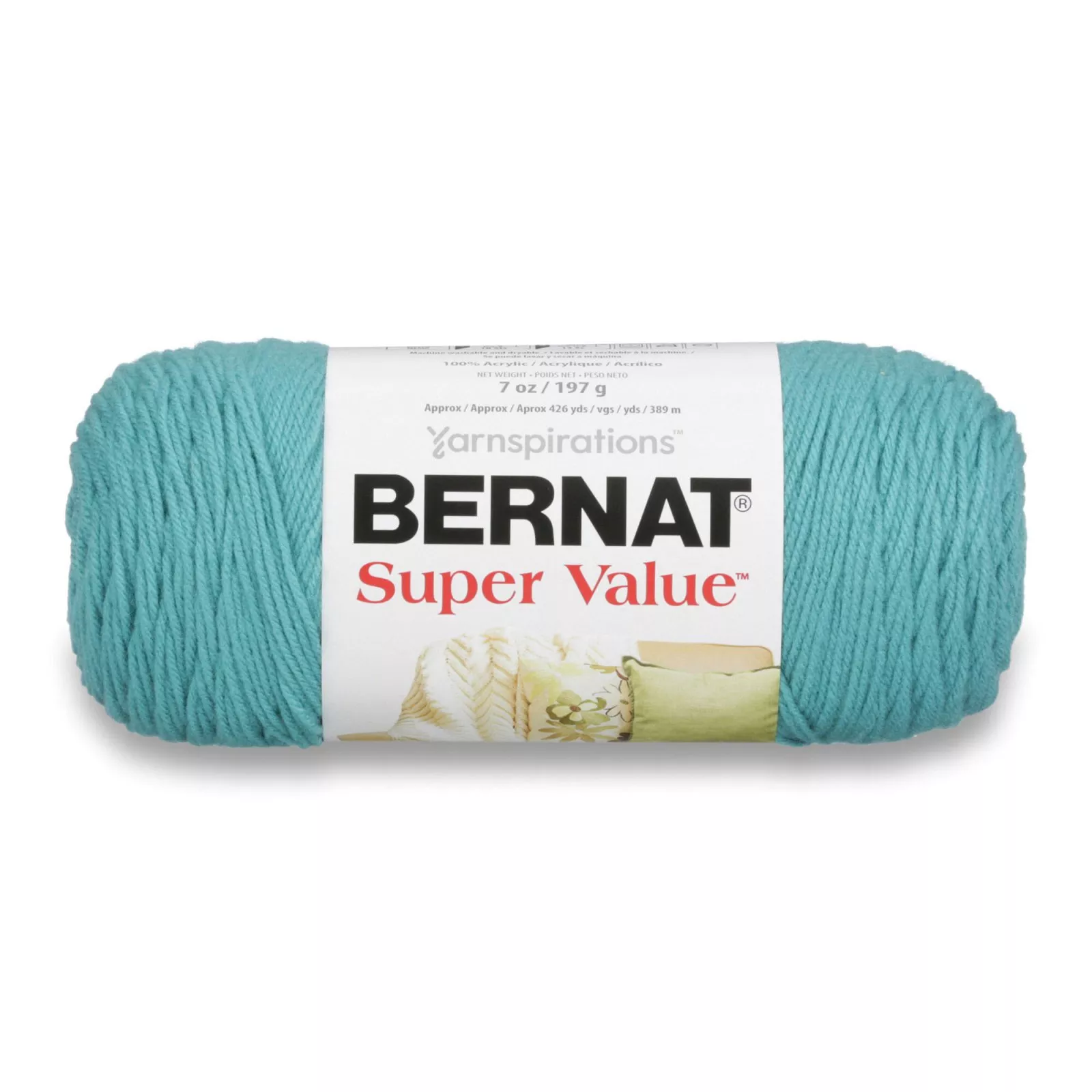 Bernat - Super Value Solid Yarn, Aqua