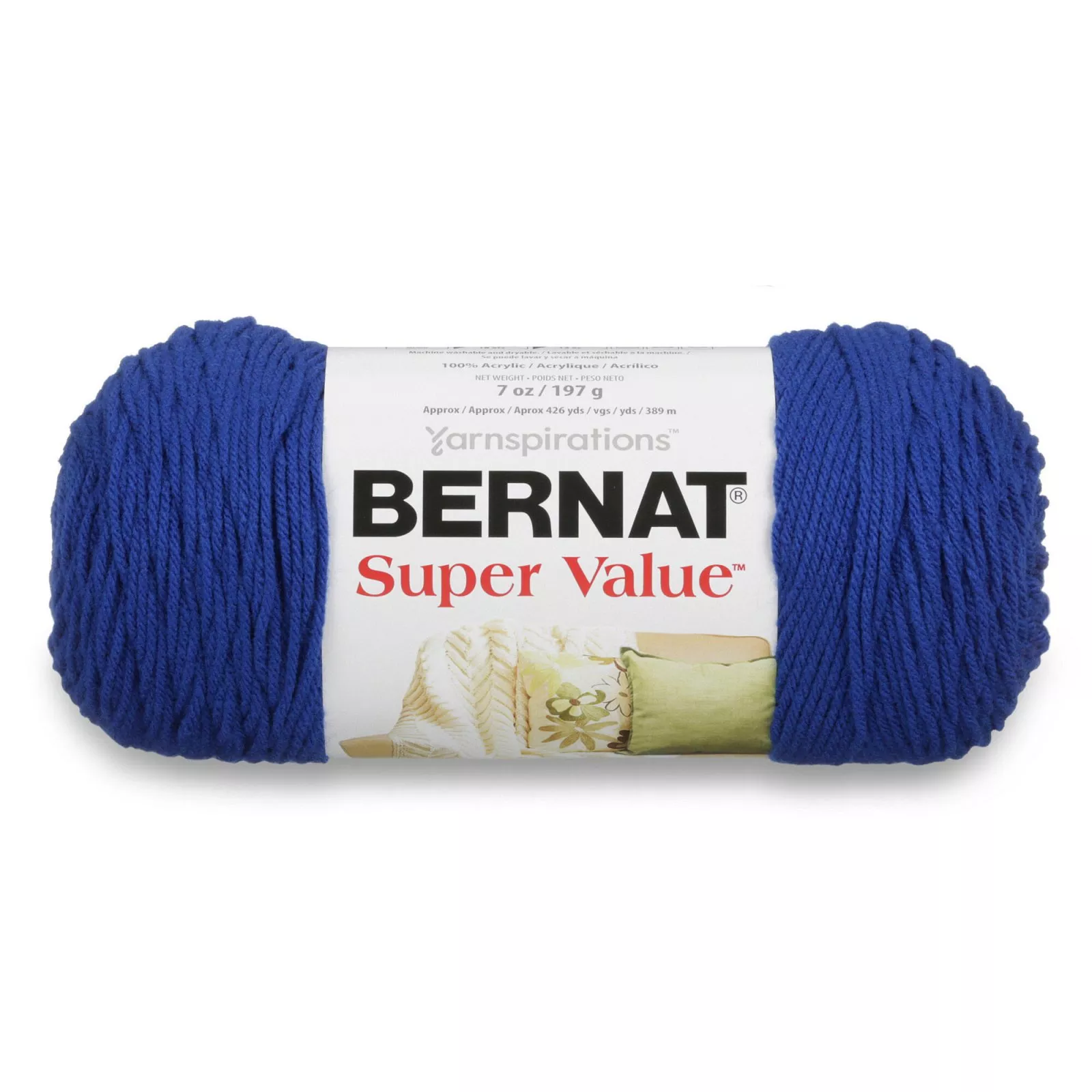 Bernat - Super Value Solid Yarn, Royal Blue