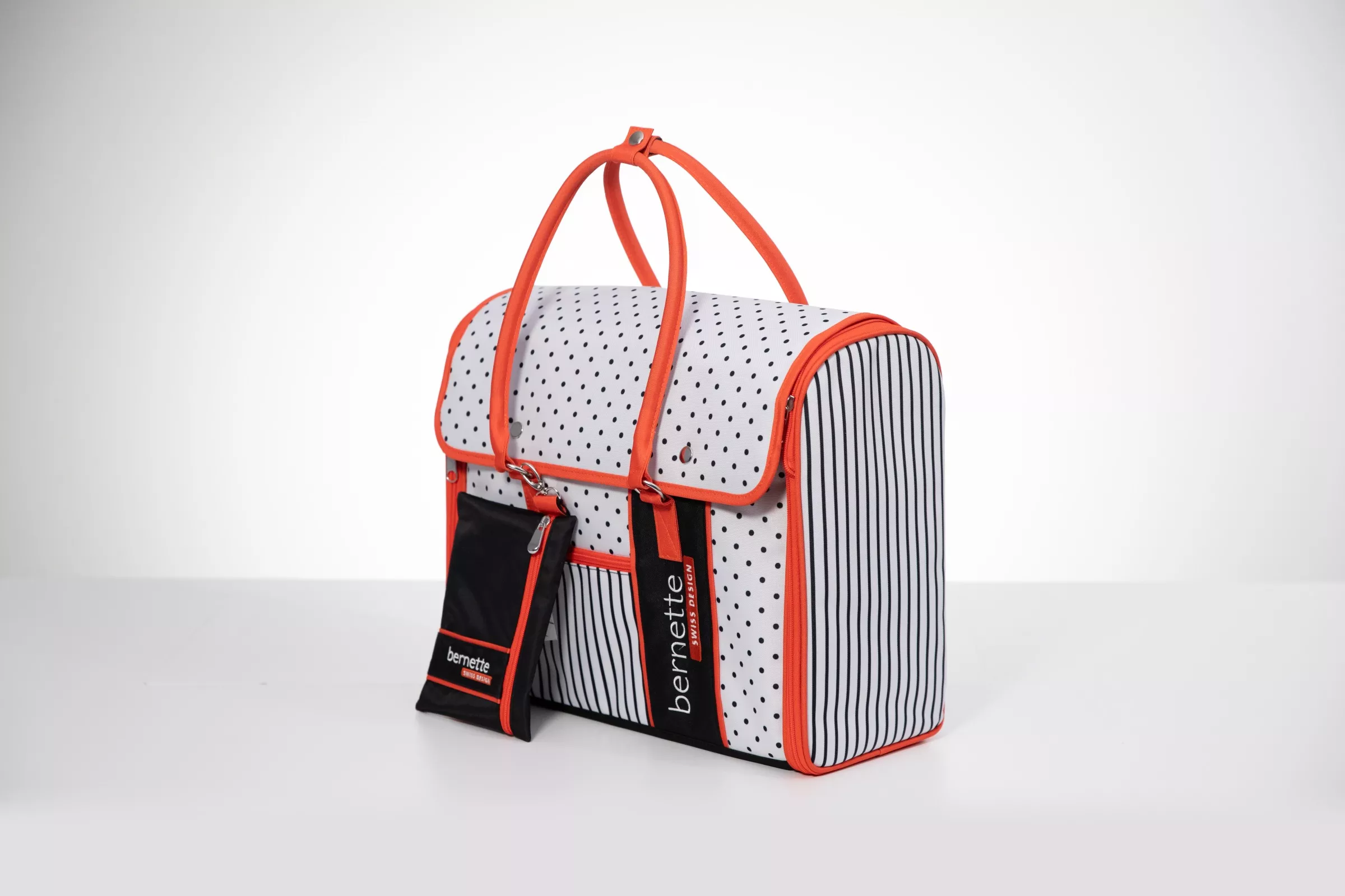 Bernette Polka Dot Tote & Pouch