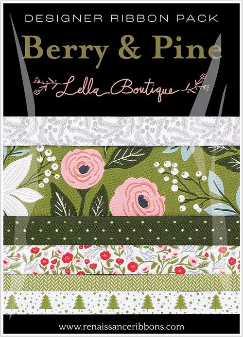 Berry & Pine Designer Ribbon by Lela Boutique
