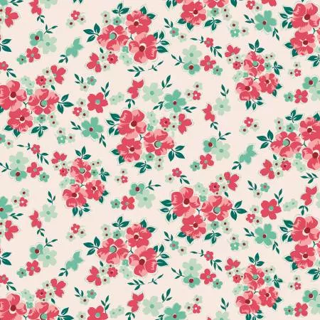 Berry & Sage : Floral Latte - #C17388R-LATTE - Lori Holt