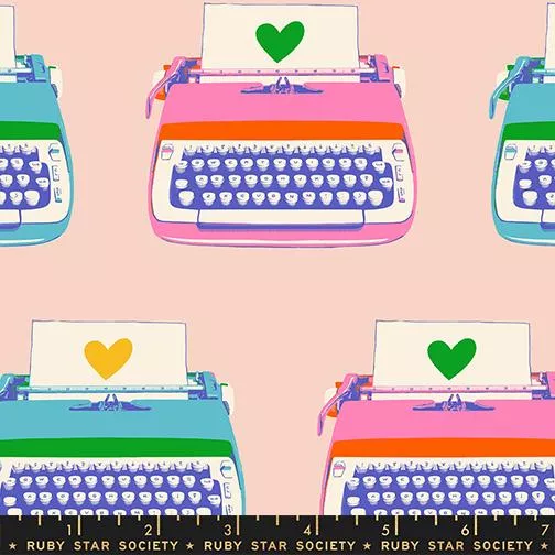 Best Day Ever - Typewriters Vintage Pink | RS0104-13