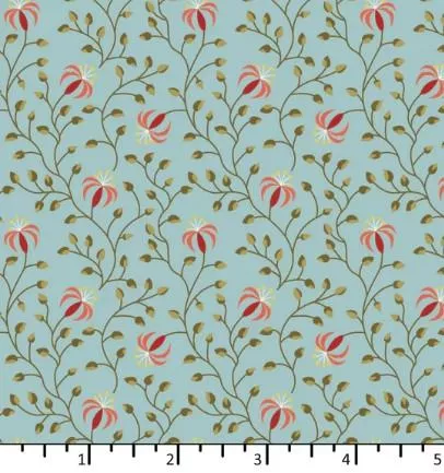 Beyond Time - EQP Textiles - Lily Powder Blue BT2407-02