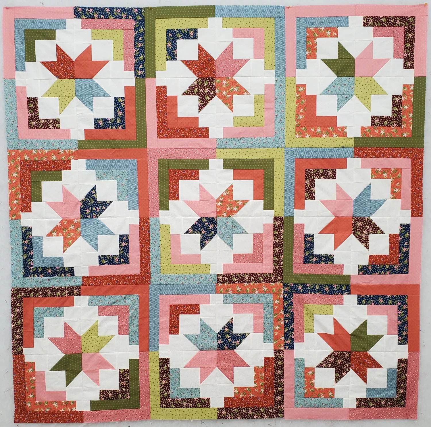 Beyond Time - SAMPLE - Pieced Top 60" x 60" (binding incl)