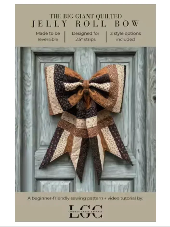 The Big Giant Quilted Jelly Roll Bow