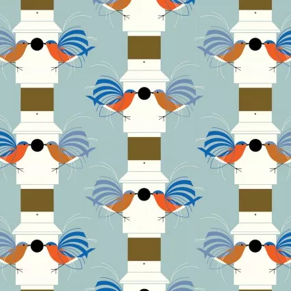 Birch Fabrics Charley Harper Lakehouse Vol 2 BIFCH-145 714329556376 ^