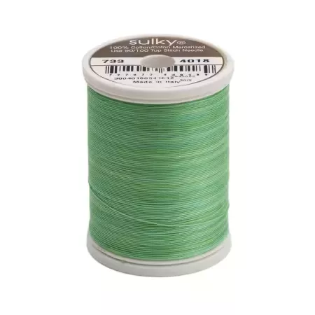 Blendables Cotton Thread 2-ply 30wt 400d 500yds Summer Grass from Sulky 733-4018
