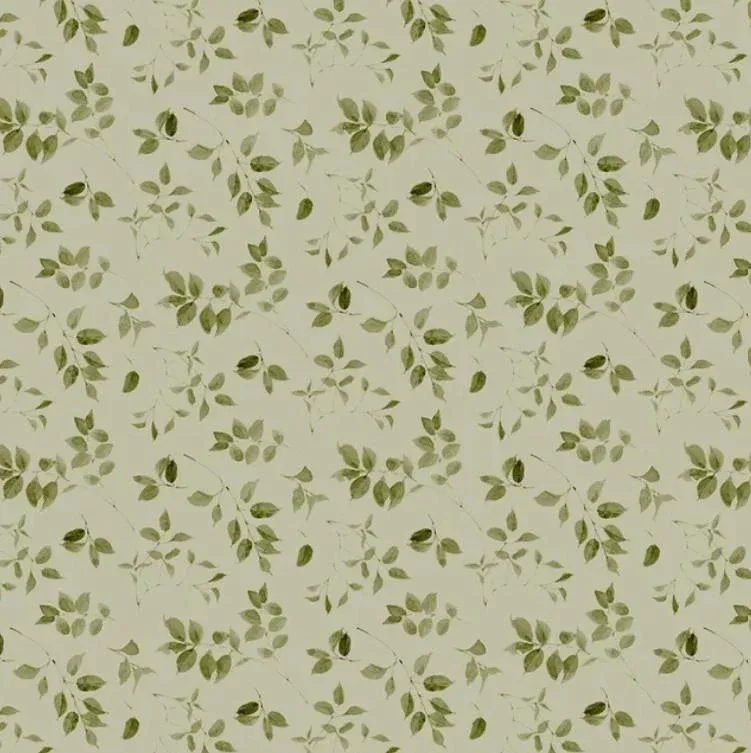 Blessed by Nature - Wilmington Prints - Green Leaf Toss - 17814-770