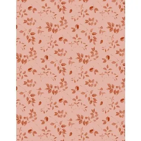 Blessed by Nature - Wilmington Prints - Peach Leaf Toss - 17814-880