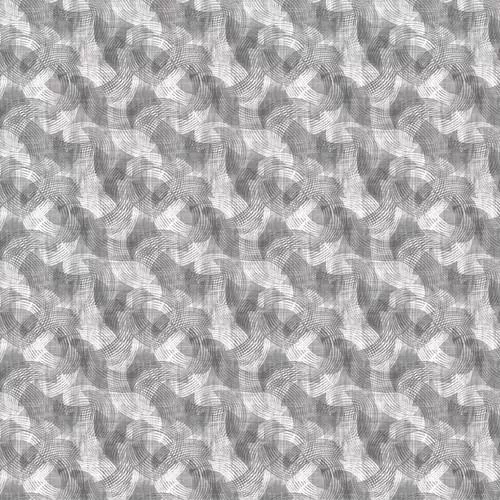 BLK Crescent 108" Textured Arcs - 2970-90 Gray - Cotton Fabric