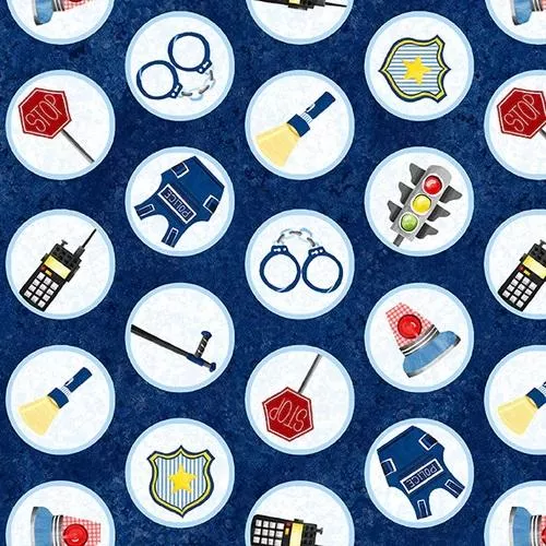 BLK Everyday Heros 1351-77 Blue - Cotton Fabric