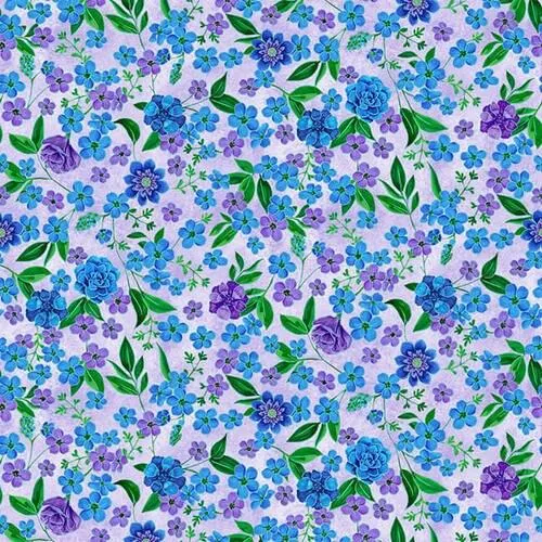BLK Luna Garden 1424-50 Lt. Purple - Cotton Fabric