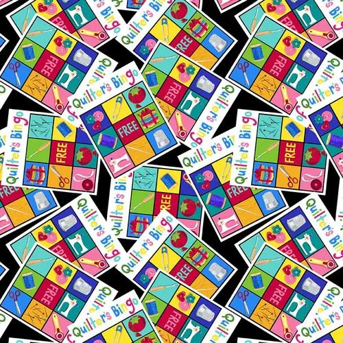 BLK Quilter's Haven - 2997-99 Black - Cotton Fabric