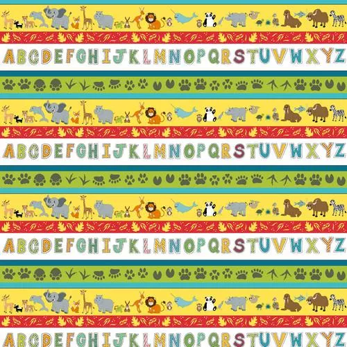 BLK A to Zoo 2656-44 Yellow - Cotton Fabric