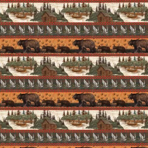 BLK Wilderness Trail 2056-39 Brown - Cotton Fabric