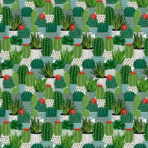 BLK You Grow Girl 2076-66 Green - Cotton Fabric