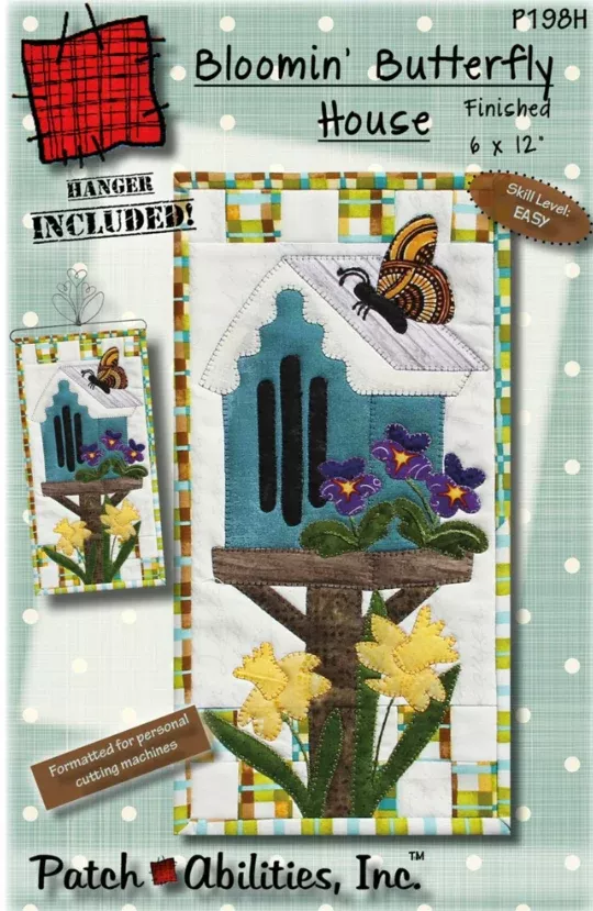 Bloomin' Butterfly House Pattern & Hanger by Patch Abilities
