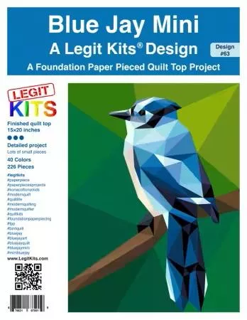 Blue Jay Mini PATTERN - A Legit Kits Design #63
