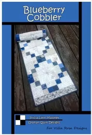 Blueberry Cobbler PATTERN by Villa Rosa Designs (16" x 52") VRDOQ009