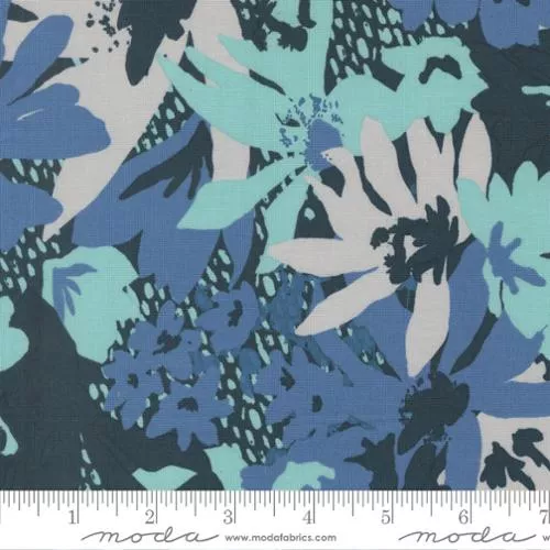 Boho Haven Florals- Deep Sea 1 Yard Cut